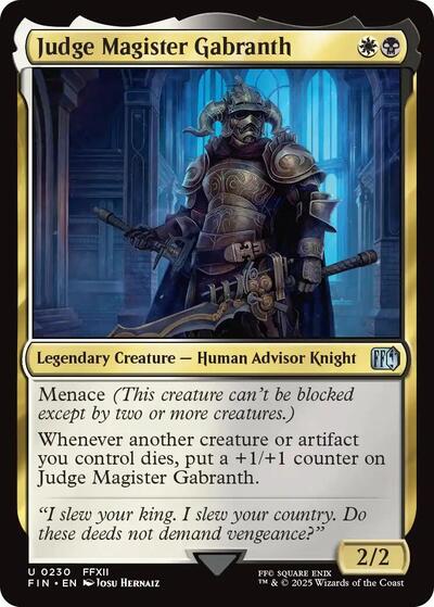 Judge Magister Gabranth (Universes Beyond: FINAL FANTASY) Light Play Foil