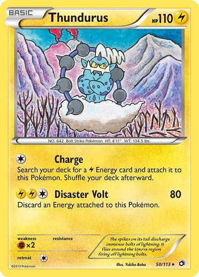 Thundurus (Legendary Treasures) Damaged / Poor Holofoil