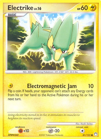 Electrike (Mysterious Treasures) Medium Play Reverse Holofoil