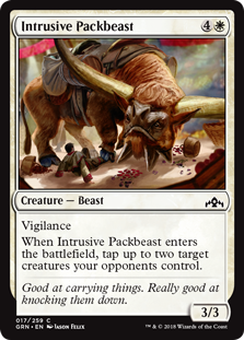 Intrusive Packbeast (Guilds of Ravnica) Light Play