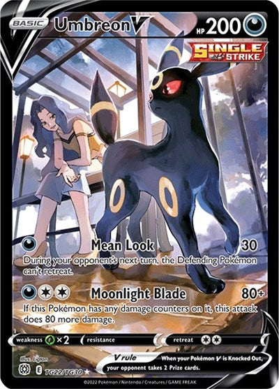 Umbreon V (SWSH09: Brilliant Stars Trainer Gallery) Light Play
