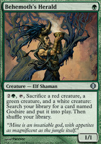 Behemoth's Herald (Shards of Alara) Light Play Foil