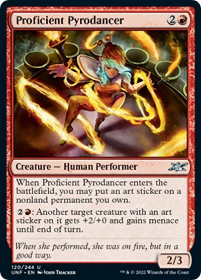 Proficient Pyrodancer (Unfinity) Light Play