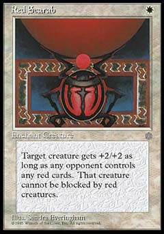 Red Scarab (Ice Age) Heavy Play