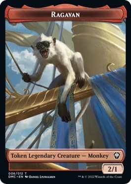 Ragavan / Treasure Double-sided Token (Dominaria United) Light Play