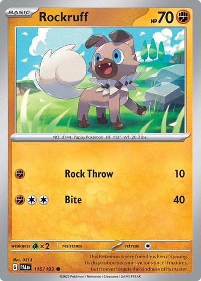 Rockruff (SV02: Paldea Evolved) Light Play