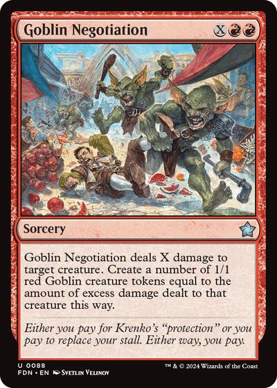 Goblin Negotiation (Foundations) Light Play