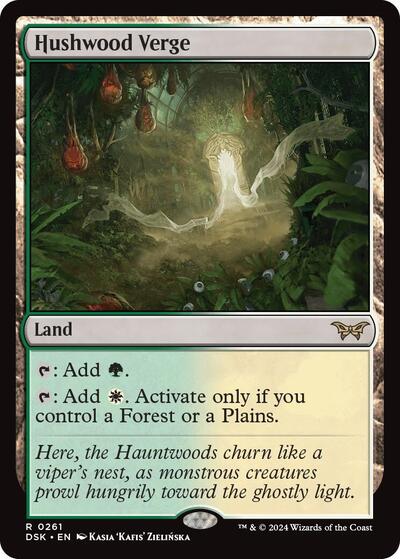 Hushwood Verge (Duskmourn: House of Horror) Light Play Foil