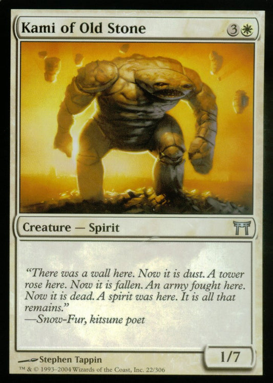 Kami of Old Stone (Champions of Kamigawa) Light Play