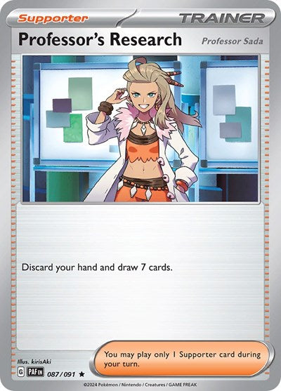 Professor's Research - 087 (SV: Paldean Fates) Light Play Holofoil