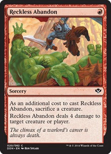 Reckless Abandon (Duel Decks: Speed vs Cunning) Light Play