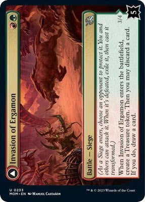 Invasion of Ergamon (March of the Machine) Light Play Foil