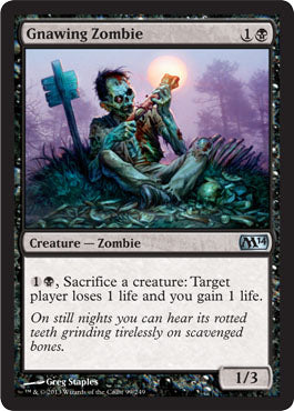 Gnawing Zombie (Magic 2014 Core Set) Light Play