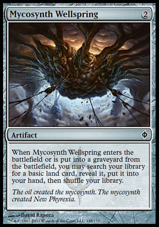 Mycosynth Wellspring (New Phyrexia) Light Play Foil