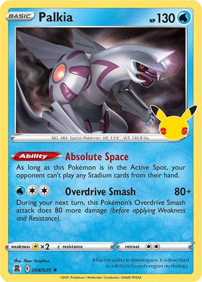 Palkia (Celebrations) Medium Play Holofoil