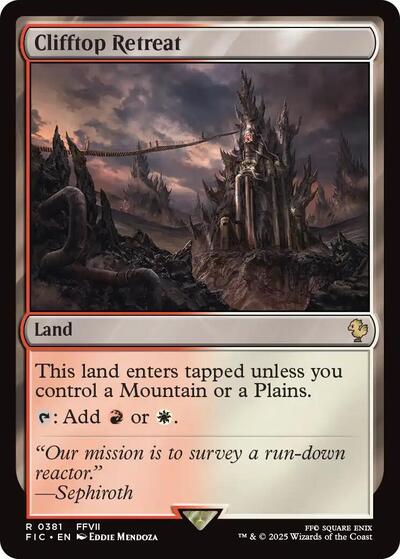 Clifftop Retreat (Commander: FINAL FANTASY) Light Play
