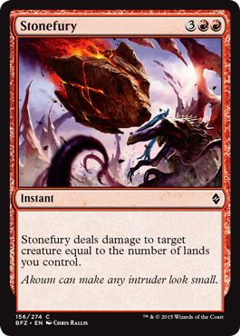 Stonefury (Battle for Zendikar) Light Play
