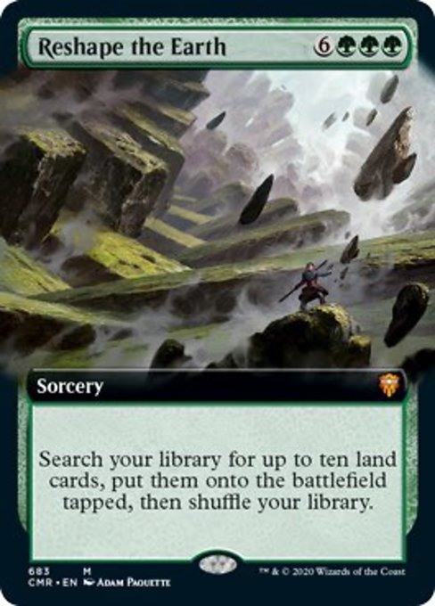 Reshape the Earth (Extended Art) (Commander Legends) Near Mint