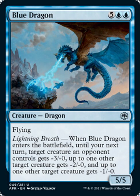 Blue Dragon (Adventures in the Forgotten Realms) Light Play