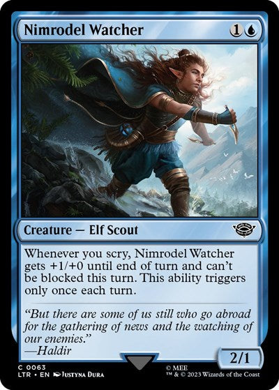 Nimrodel Watcher (Universes Beyond: The Lord of the Rings: Tales of Middle-earth) Light Play Foil