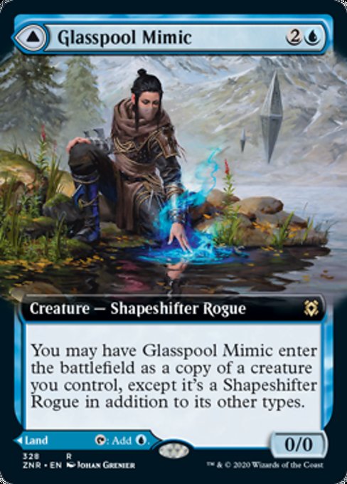 Glasspool Mimic / Glasspool Shore (Extended Art) (Zendikar Rising) Near Mint Foil
