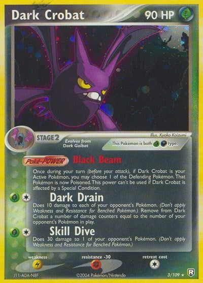 Dark Crobat (Team Rocket Returns) Heavy Play Reverse Holofoil
