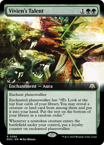 Vivien's Talent (Extended Art) (Commander: March of the Machine) Light Play Foil