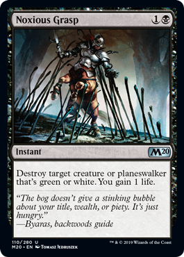 Noxious Grasp (Magic 2020 Core Set) Light Play Foil