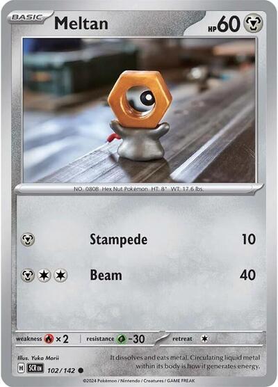 Meltan - 102 (SV07: Stellar Crown) Light Play