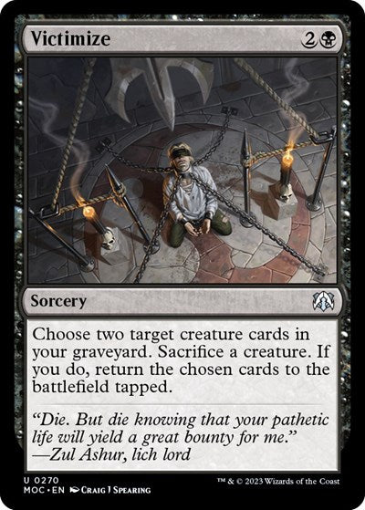 Victimize (Commander: March of the Machine) Light Play
