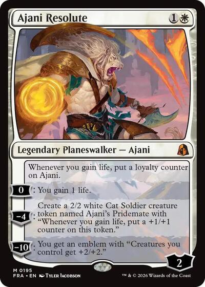 Ajani Resolute (Reality Fracture) Near Mint Foil