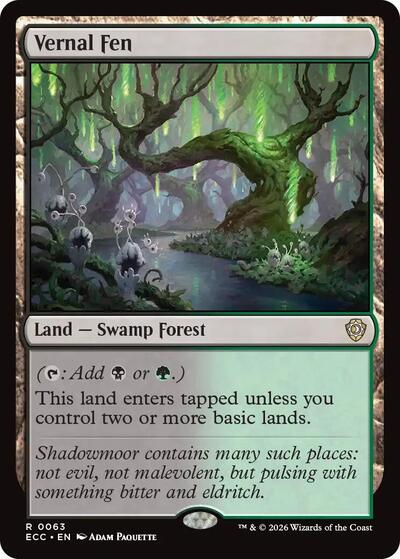 Vernal Fen (Commander: Lorwyn Eclipsed) Light Play