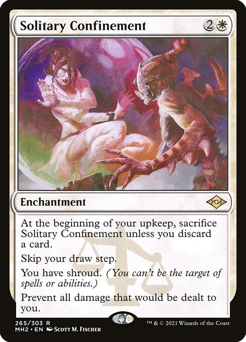 Solitary Confinement (Foil Etched) (Modern Horizons 2) Light Play Foil