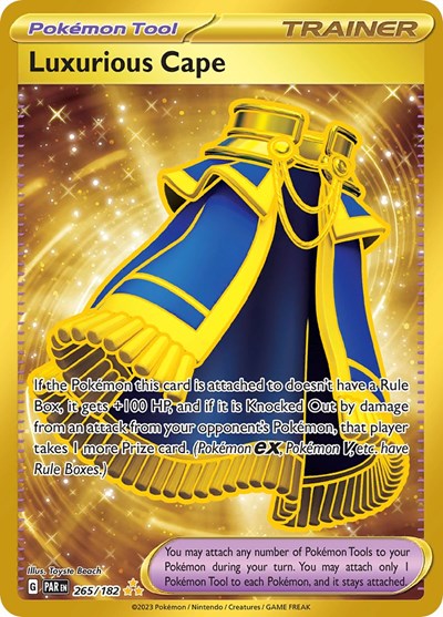 Luxurious Cape - 265 (Scarlet and Violet: Paradox Rift) Light Play Holofoil