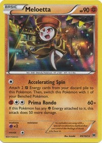 Meloetta (XY - BREAKthrough) Light Play Reverse Holofoil