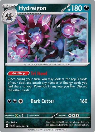 Hydreigon (SV02: Paldea Evolved) Light Play Holofoil
