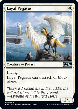 Loyal Pegasus (Magic 2020 Core Set) Damaged / Poor