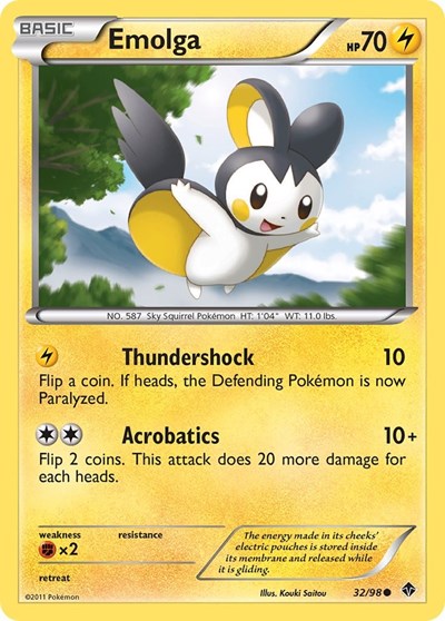 Emolga (Emerging Powers) Medium Play