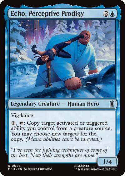 Echo, Perceptive Prodigy (Marvel Super Heroes) Light Play