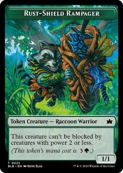 Rust-Shield Rampager Token (Bloomburrow) Light Play