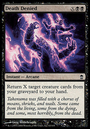 Death Denied (Saviors of Kamigawa) Medium Play