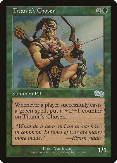 Titania's Chosen (Urza's Saga) Medium Play