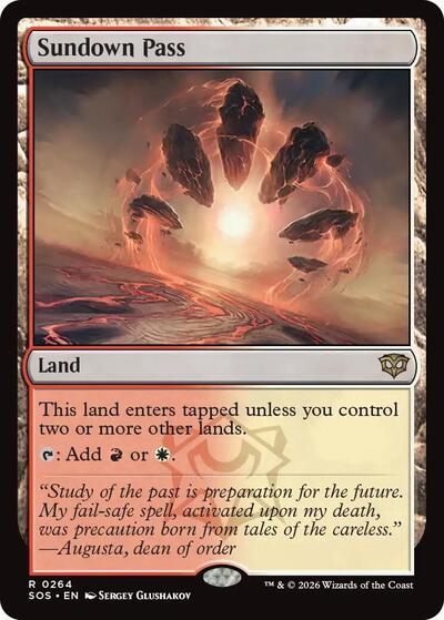 Sundown Pass (Secrets of Strixhaven) Light Play