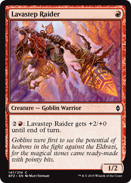 Lavastep Raider (Battle for Zendikar) Light Play Foil
