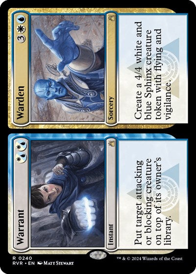 Warrant / Warden (Ravnica Remastered) Light Play