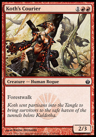 Koth's Courier (Mirrodin Besieged) Light Play Foil