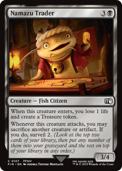 Namazu Trader (Universes Beyond: FINAL FANTASY) Light Play Foil