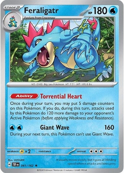 Feraligatr (SV05: Temporal Forces) Light Play Holofoil