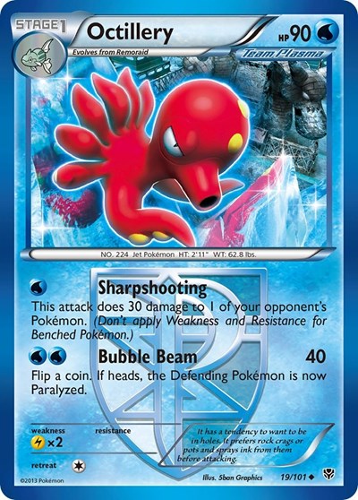 Octillery (Team Plasma) (Plasma Blast) Medium Play
