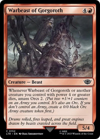 Warbeast of Gorgoroth (Universes Beyond: The Lord of the Rings: Tales of Middle-earth) Light Play